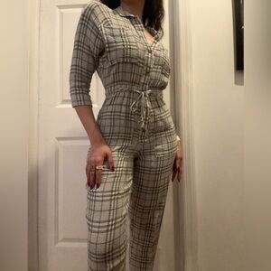 Whistles plaid jumpsuit